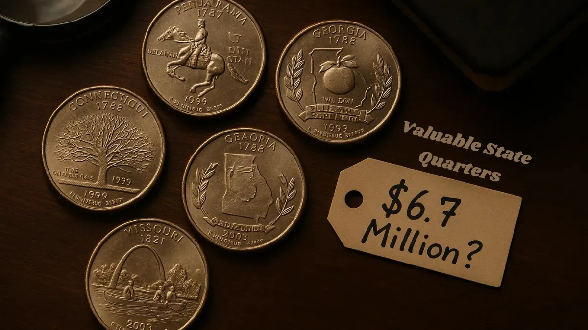 5 Valuable State Quarters Worth Up to $6.7 Million Each – Still in Circulation