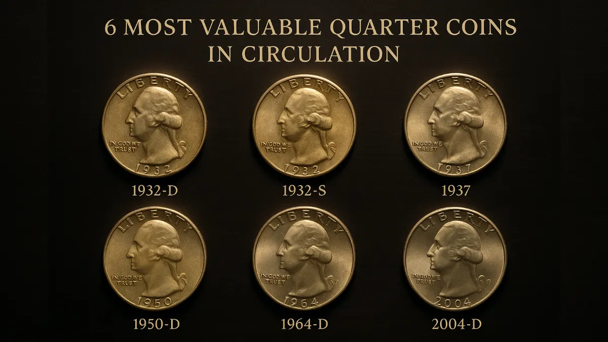 6 Most Valuable Quarter Coins in Circulation
